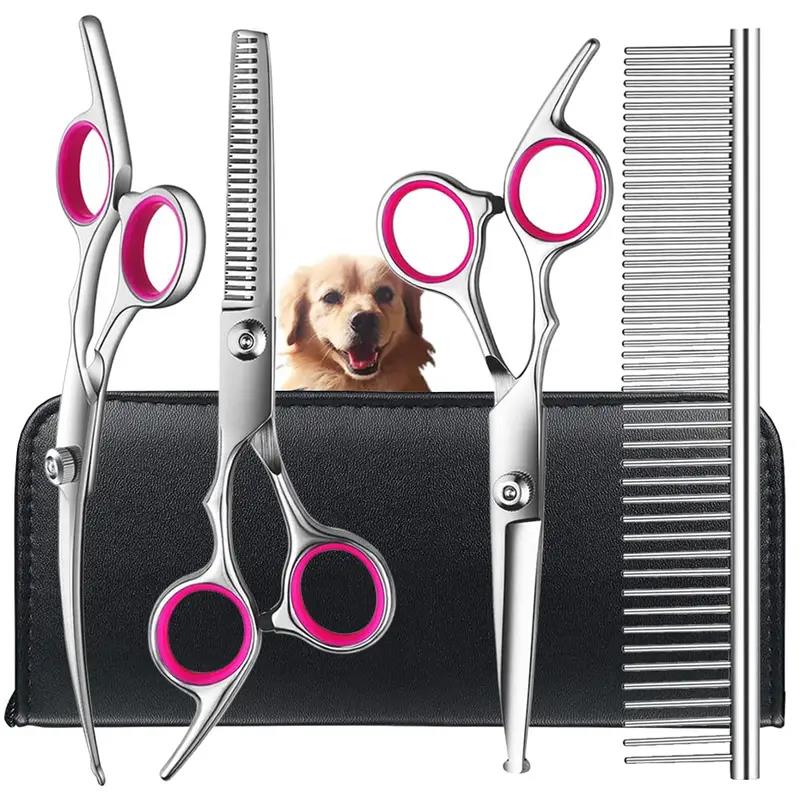 Grooming Scissors - Dog Grooming Scissors Set With Safety