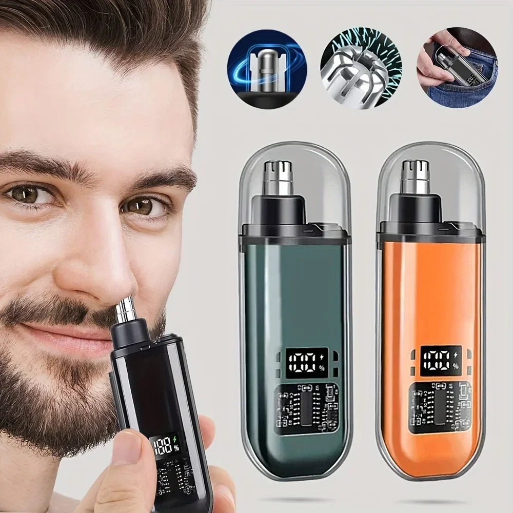 Mens Grooming Travel Kit - USB Rechargeable Nose & Ear Hair