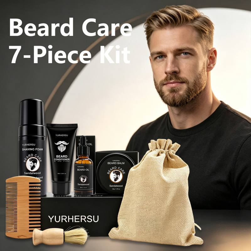 Beard Oil - Beard Grooming Kit 7 Pcs Beard