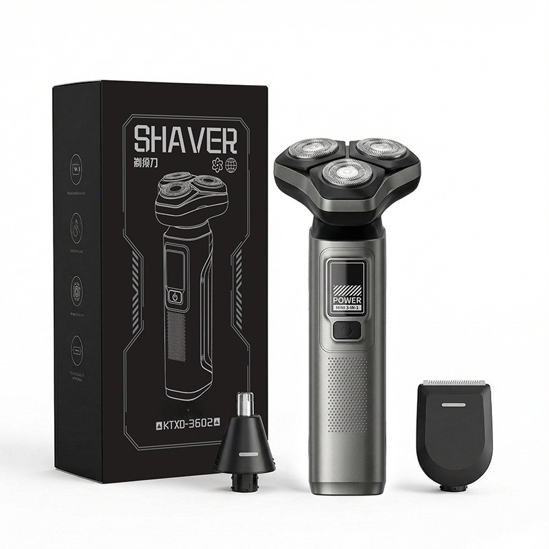 3‑In‑1 Men Electric Shaver Typ - Mens Grooming Travel Kit ulasan dan harga