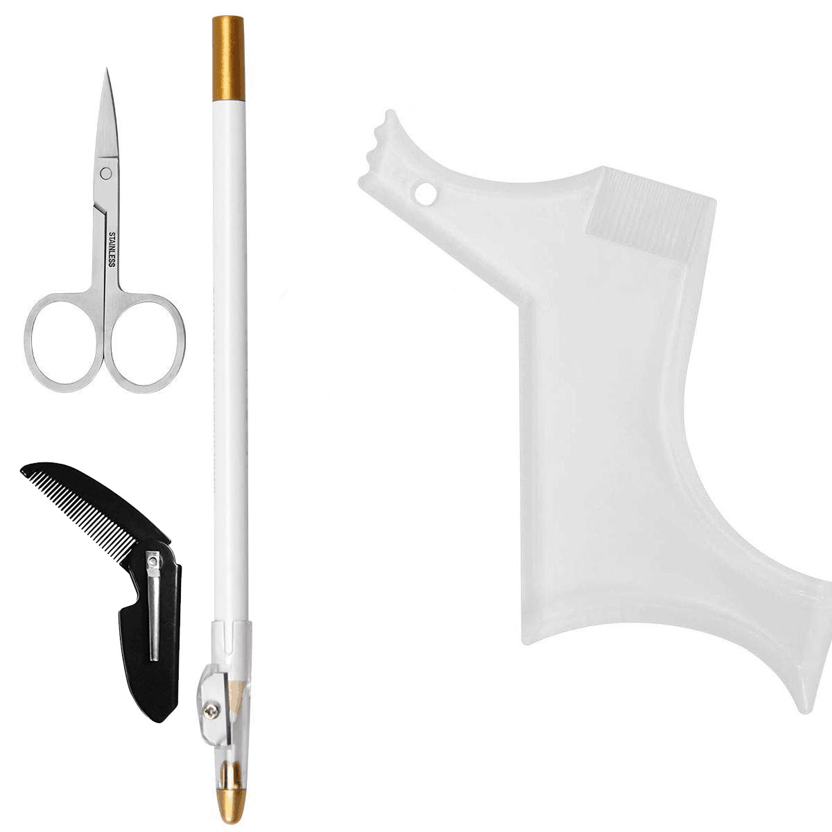 4Pcs Set Beard Shaping Kit Mul - Beard Trimmer ulasan dan harga