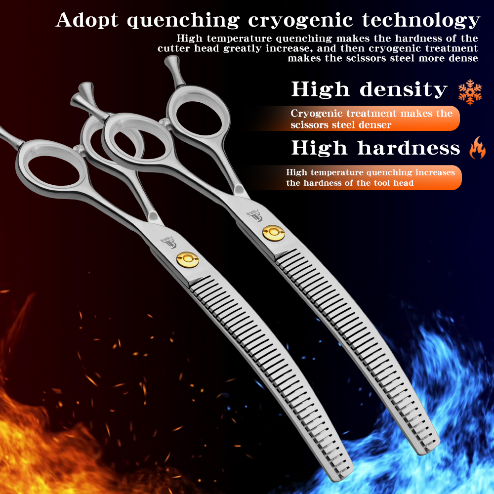 Refinement Curved Teeth Scisso - Grooming Scissors ulasan dan harga