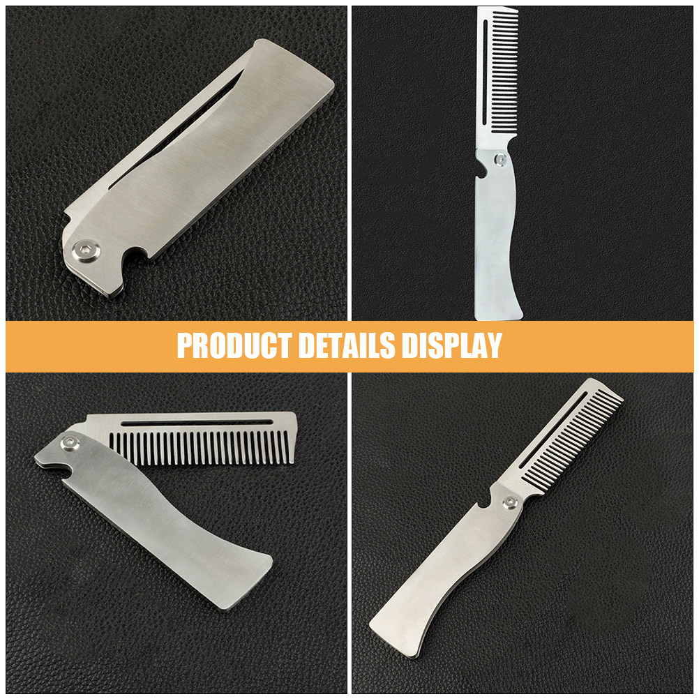 Folding Hair Comb Stainless St - Beard Oil ulasan dan harga