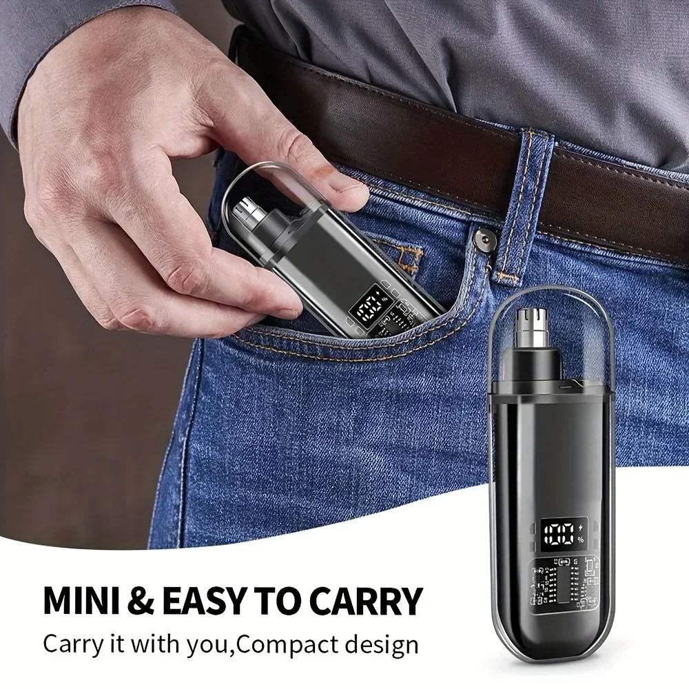 USB Rechargeable Nose & Ear Ha - Mens Grooming Travel Kit ulasan dan harga