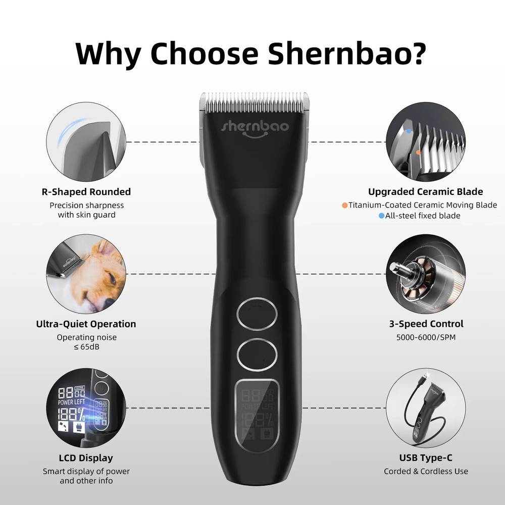 Shernbao PGC-880 D Series Cord - Hair Clipper ulasan dan harga
