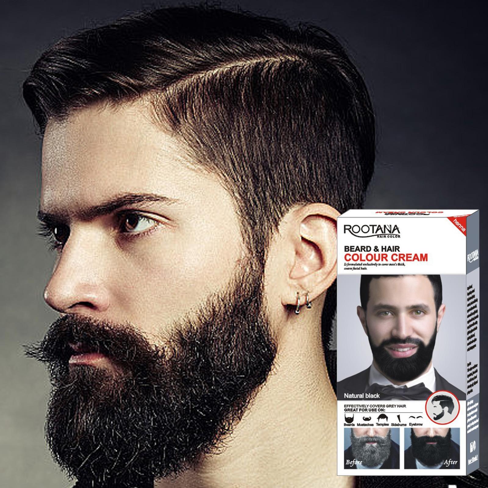 Mens Beard Dye 60ML Mustache D - Shaving Cream ulasan dan harga