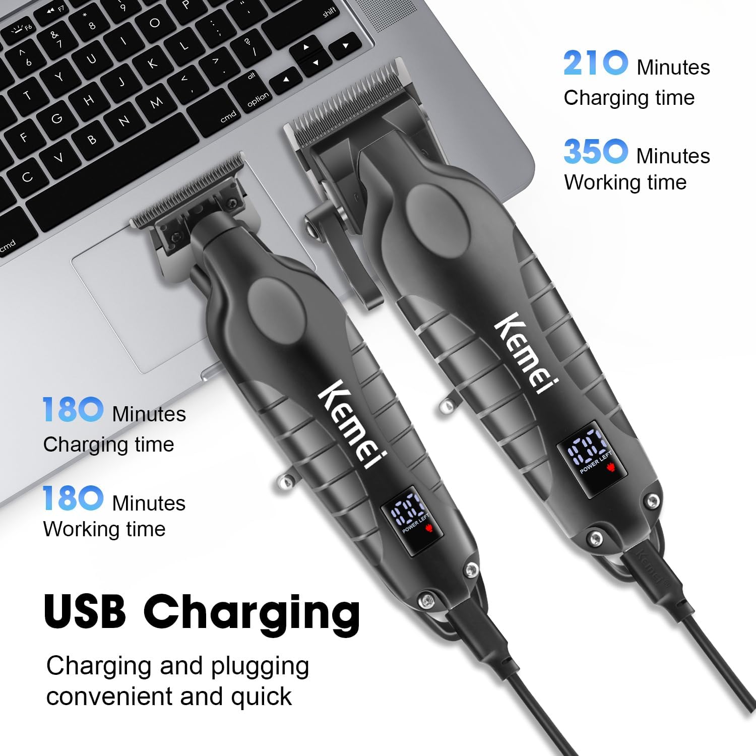 Kemei Hair Clipper Kit for Men - Electric Shaver Rotary ulasan dan harga
