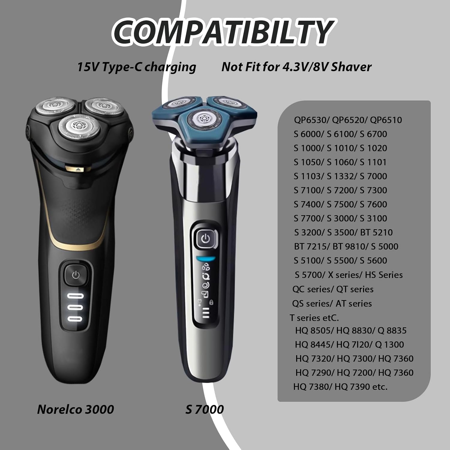 15V HQ8505 Type-C Shaver Adapt - Beard Trimmer ulasan dan harga