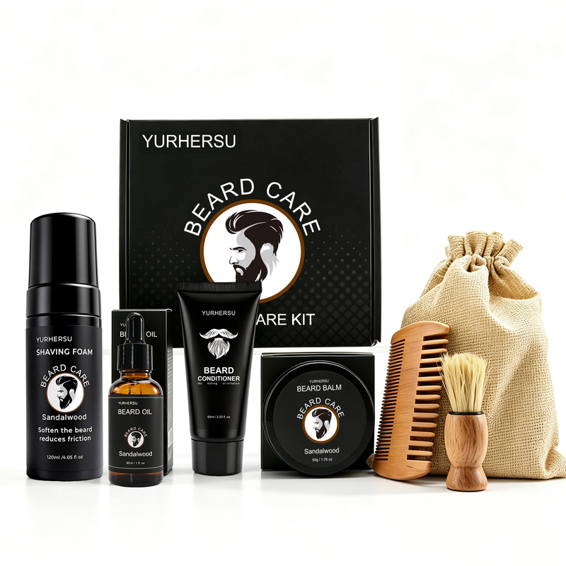 Beard Grooming Kit 7 Pcs Beard - Beard Oil ulasan dan harga