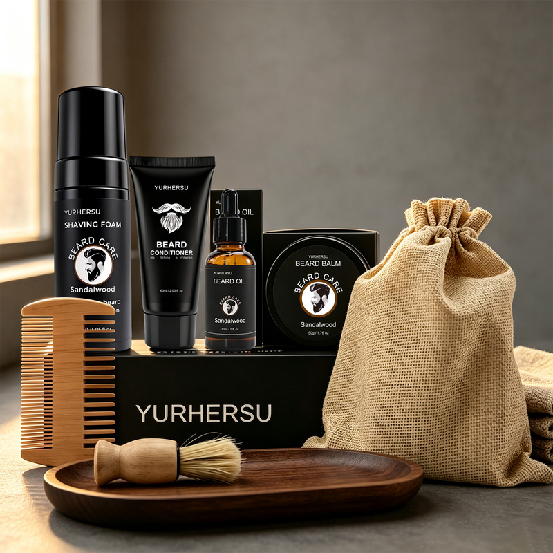 Beard Grooming Kit 7 Pcs Beard - Beard Oil ulasan dan harga