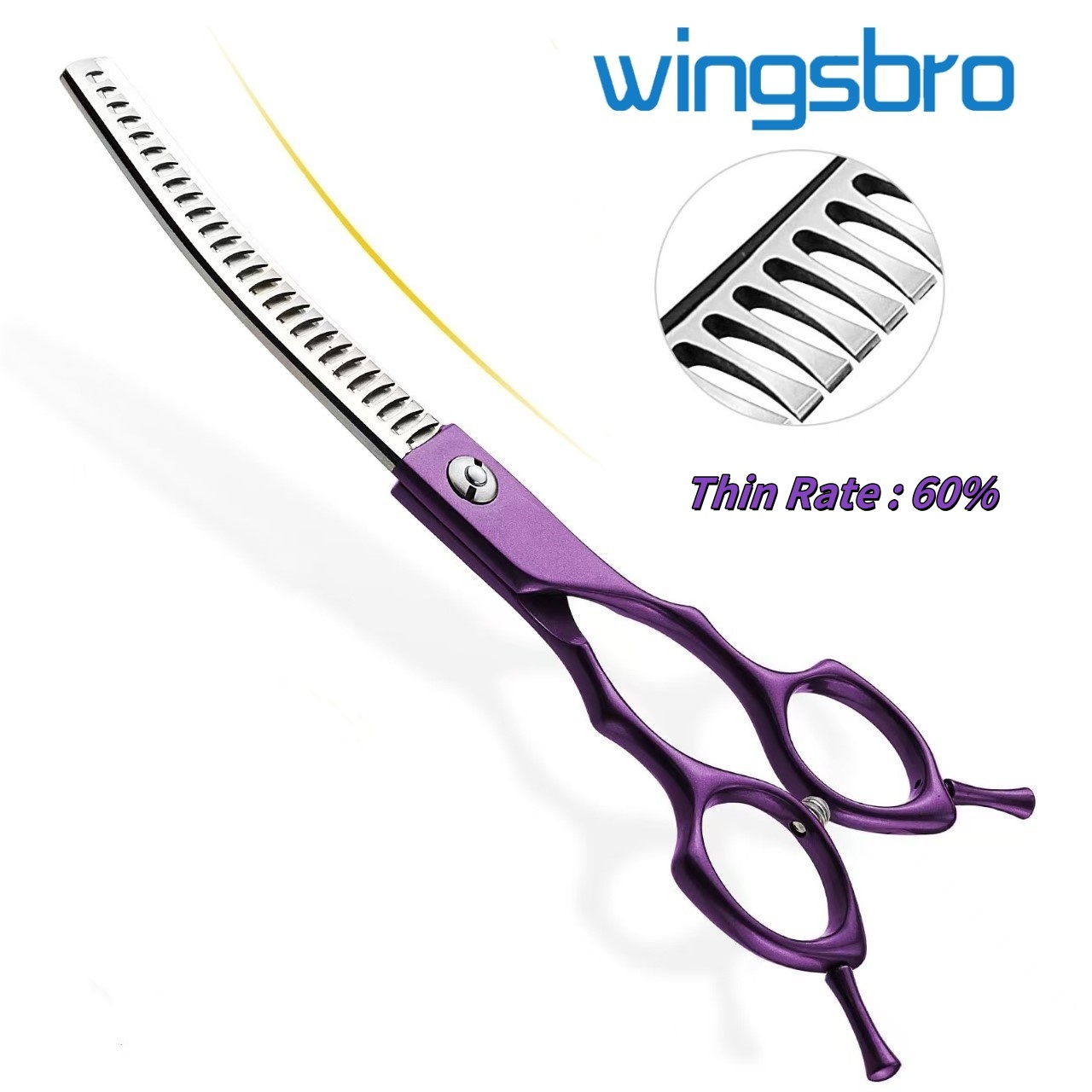 7inch Curved Chunkers Shears S - Grooming Scissors ulasan dan harga