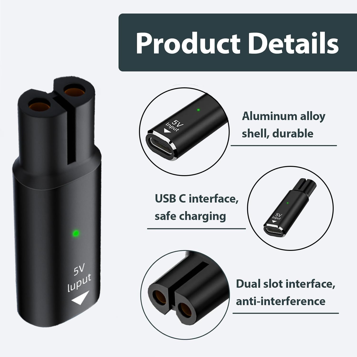 5V 15V USB Type C Charging Ada - Beard Trimmer ulasan dan harga