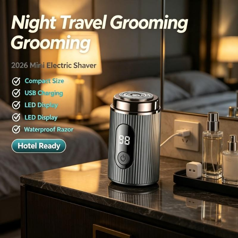 2026 Mini Electric Shaver Port - Mens Grooming Travel Kit ulasan dan harga